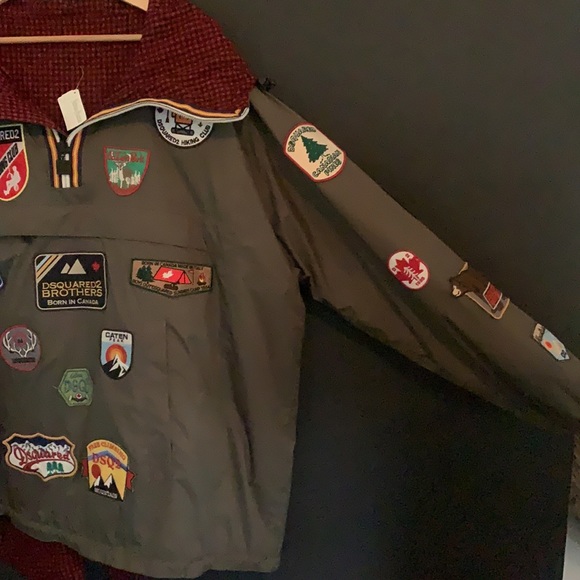 DSquared K-Way Reversible Patches and Plaid Jacket - Picture 3 of 5